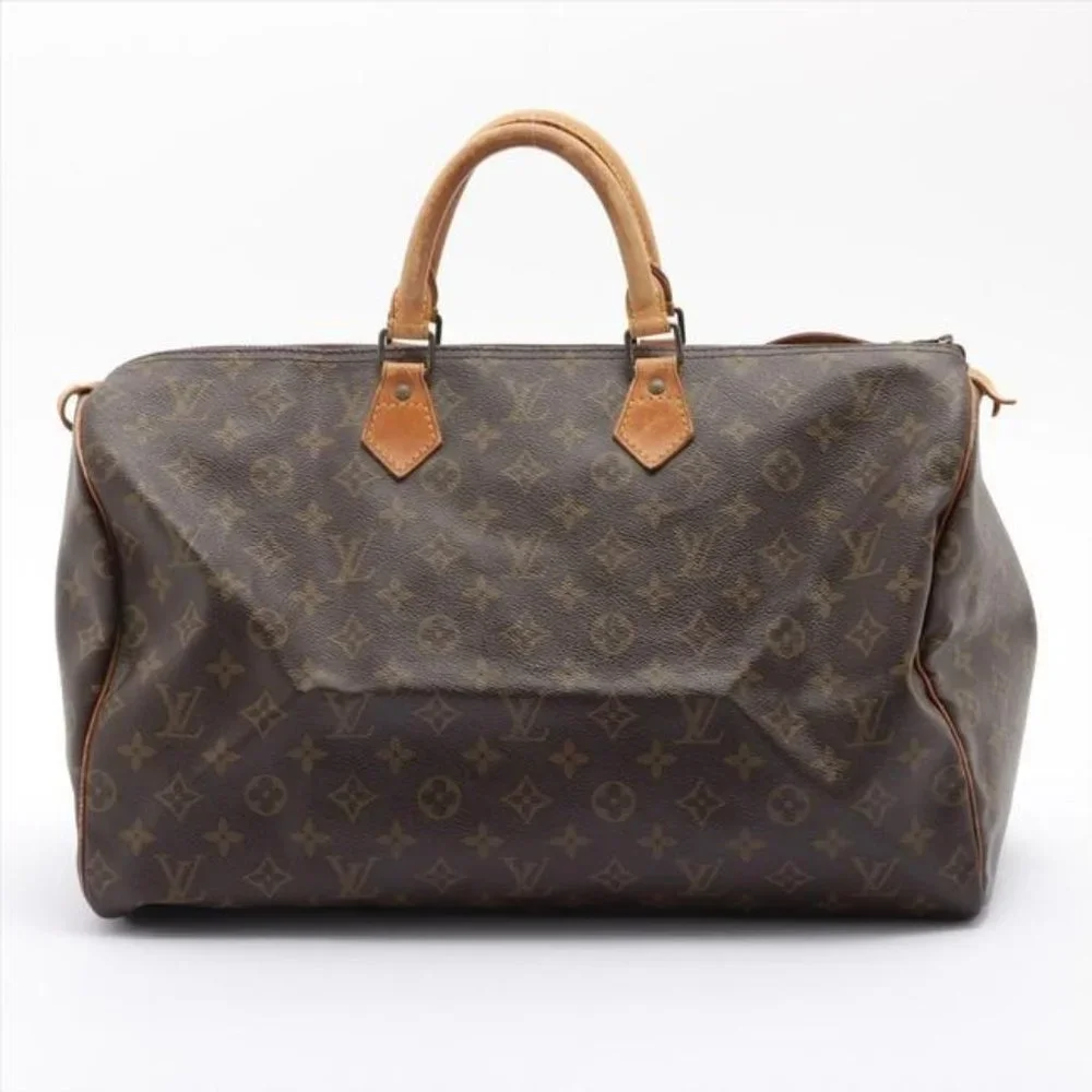 Louis Vuitton Speedy 40 Vintage Brown Monogram Canvas Tote